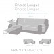 FUNDA SOFA CHAISE LONGUE PRACTICA TURIN