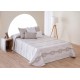 COLCHA JACQUARD NUDOS BEIGE