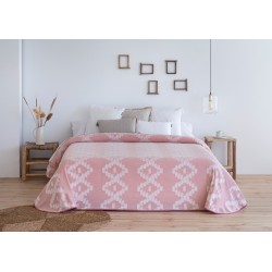 COLCHA JACQUARD VEJER ROSA