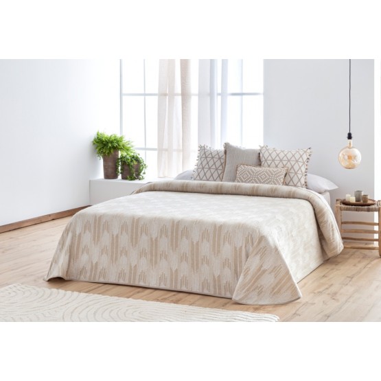 COLCHA JACQUARD CONIL BEIGE