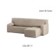 FUNDA CHAISE LONGUE AJUSTABLE ARION – BRAZO CORTO