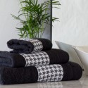 JUEGO DE TOALLAS 3 PIEZAS PATA GALLO NEGRO