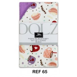 SET 4 PAÑOS MICROFIBRA REF. 65