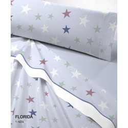 JUEGO DE SABANAS TERMICA FLORIDA AZUL