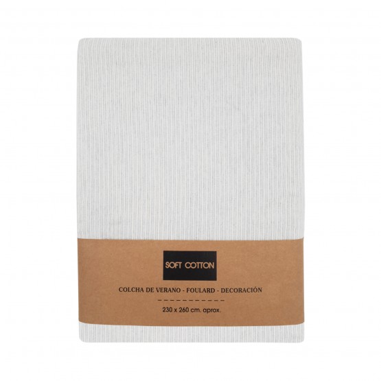 COLCHA MULTIUSOS NAILA GRIS