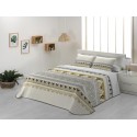 COLCHA BOUTI BAMBU BEIGE