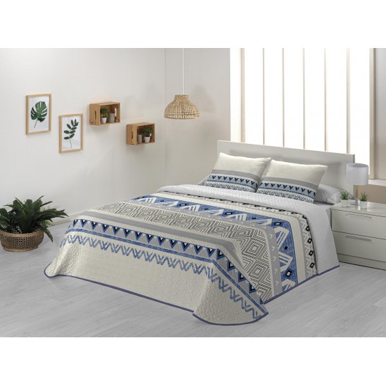COLCHA BOUTI BAMBU AZUL