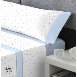 JUEGO DE SABANAS IZAN AZUL
