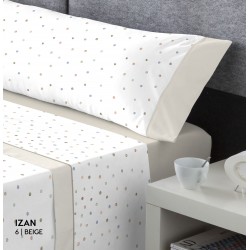 JUEGO DE SABANAS IZAN BEIGE
