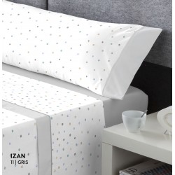 JUEGO DE SABANAS IZAN GRIS