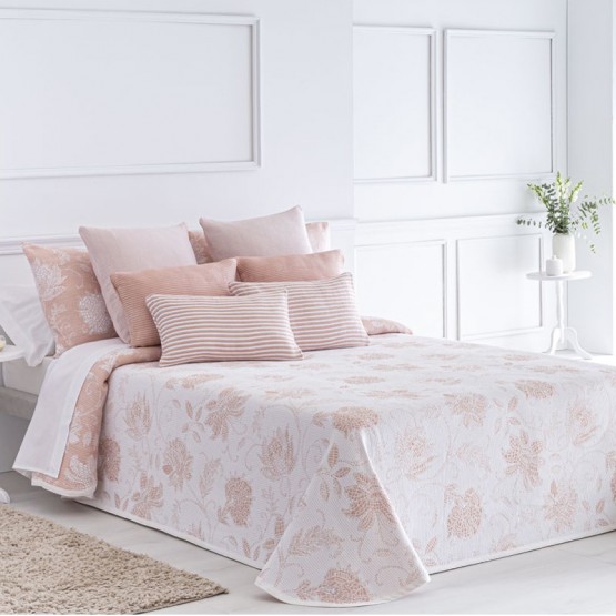 COLCHA JACQUARD ISABELA SALMON