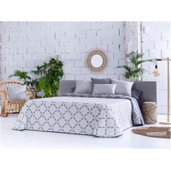 COLCHA JACQUARD MOANA GRIS