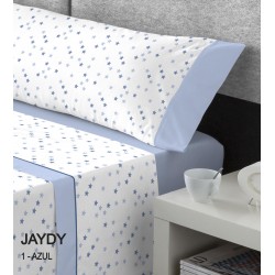 JUEGO DE SABANAS JAYDY AZUL
