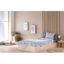COLCHA JACQUARD LOLA GRIS