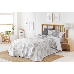 COLCHA JACQUARD ONA GRIS