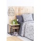 COLCHA JACQUARD BLOCK GRIS