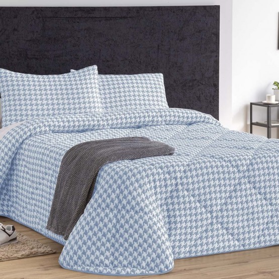 EDREDÓN CONFORT JACQUARD CHARLOTTE CELESTE