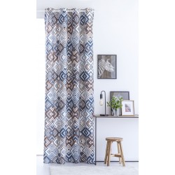 CORTINA CONFECCIONADA FERROL AZUL