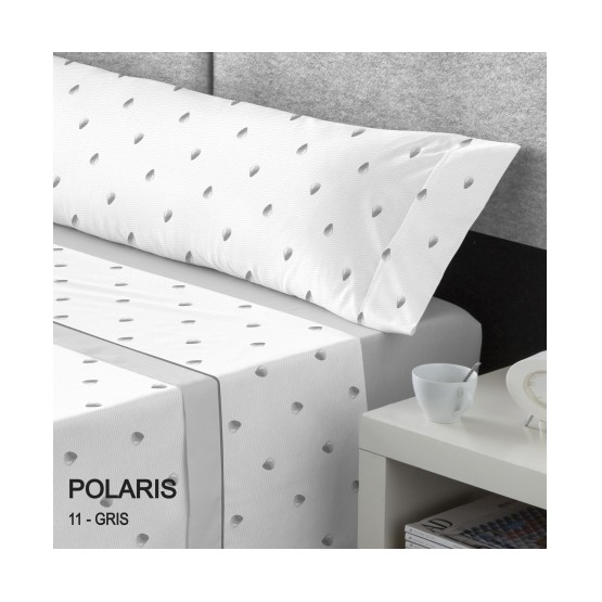 JUEGO DE SÁBANAS CORALINA POLARIS GRIS