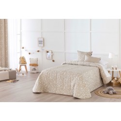 COLCHA BOUTI JACQUARD LAZOS BEIGE