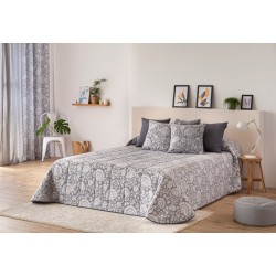 COLCHA BOUTI JACQUARD TURIA GRIS