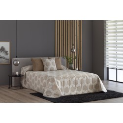 COLCHA BOUTI JACQUARD UTIEL BEIGE