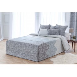 Colcha Bouti Jacquard para Invierno con Relleno Suances Gris para cama de  135 cm