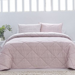 Edredón Nórdico Estampado Cama 105cm Dibly Reversible Beige