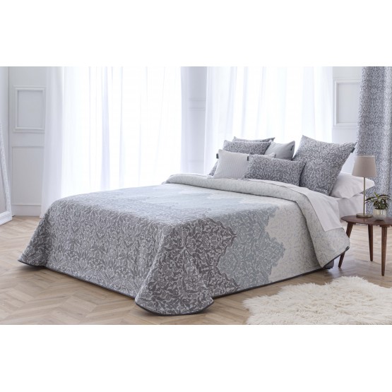 COLCHA BOUTI JACQUARD GRANADA GRIS