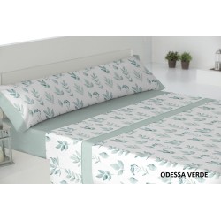 JUEGO DE SÁBANAS FRANELA ODESSA AQUA